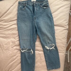 Abercrombie & Fitch The Ankle Straight Curve Love